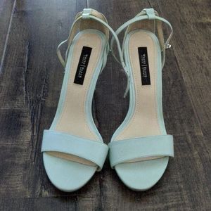 White House Black Market Light Blue Heels